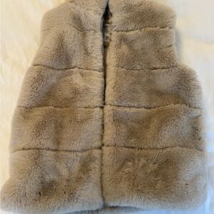 Bailey 44 Soft Beige Faux Fur Vest